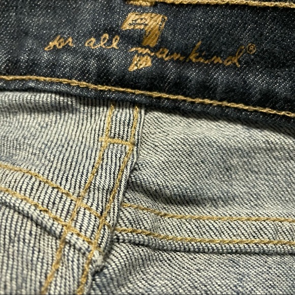 7 for All Mankind distressed bootcut jeans - Picture 12 of 16